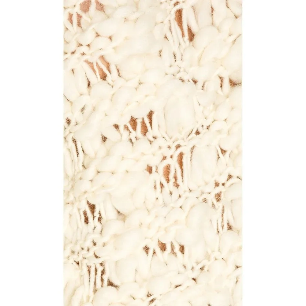 For Love & Lemons Mademoiselle Popover Sweater Creme - Picture 7 of 10